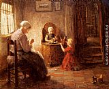 Evert Pieters Canvas Paintings - Mother and Children